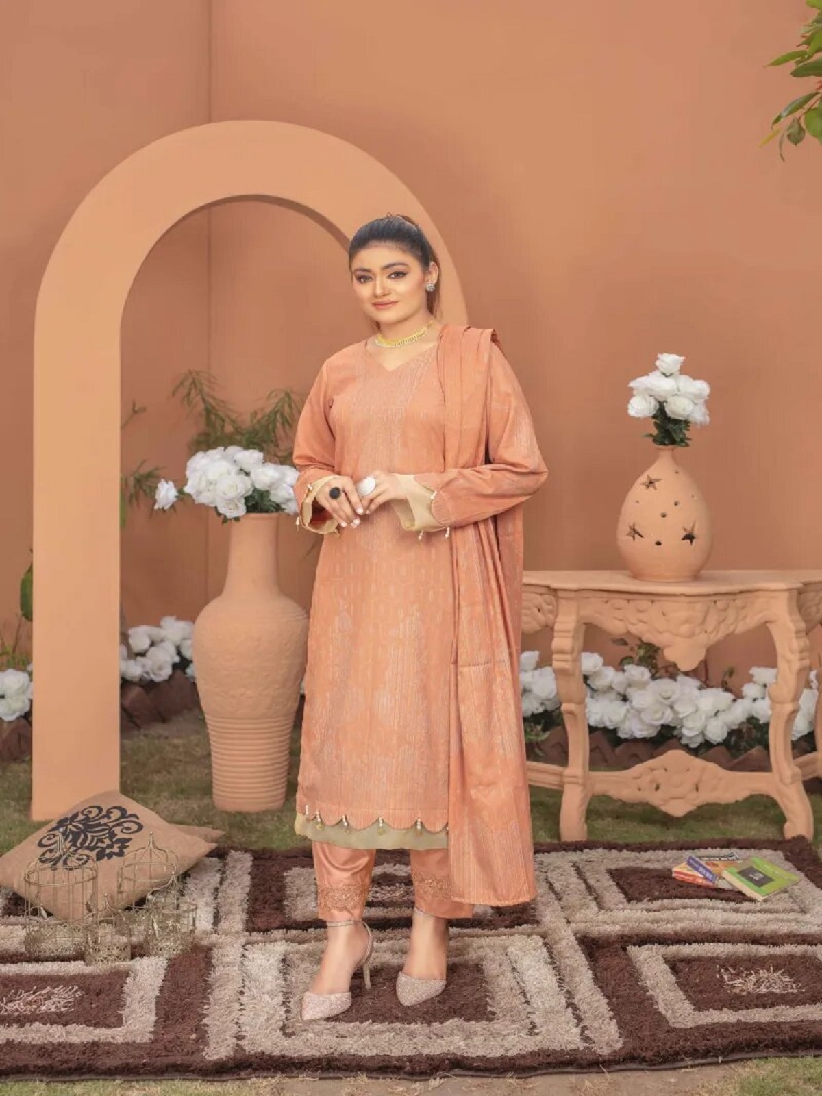 FN 08 Multi Jacquard Lawn 3 Piece Unstitched Zam Zam Cloth FN 08 Multi Jacquard Lawn 3 Piece Unstitched Zam Zam Cloth