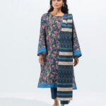 S Blue Lawn 3 Piece Unstitched